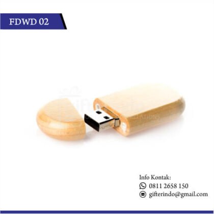 FDWD02 Flashdisk Kayu Custom Logo