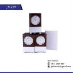 Jam Meja Kayu Pen Holder