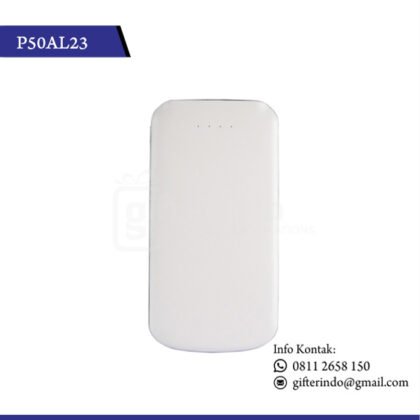 P50AL23 Powerbank Custom Putih