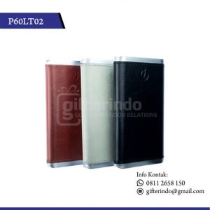 P60LT02 Powerbank Kulit Custom Logo