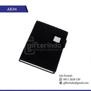 AK04 Office Suplies Booknote Hitam Magnet