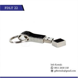 Flashdisk Kulit Metal Gantungan Kunci