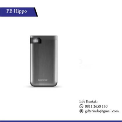 PBH14 - Powerbank Hippo Hiro LED Silver