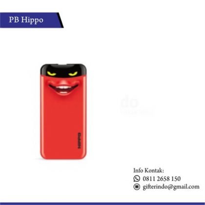 PBH9 - Powerbank Hippo Eyes Cute Red